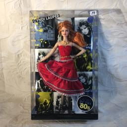 NIB Collector Barbie Pink Label Ladies of The '8's Cyndii Lauper Doll 13.5"tall Box Size