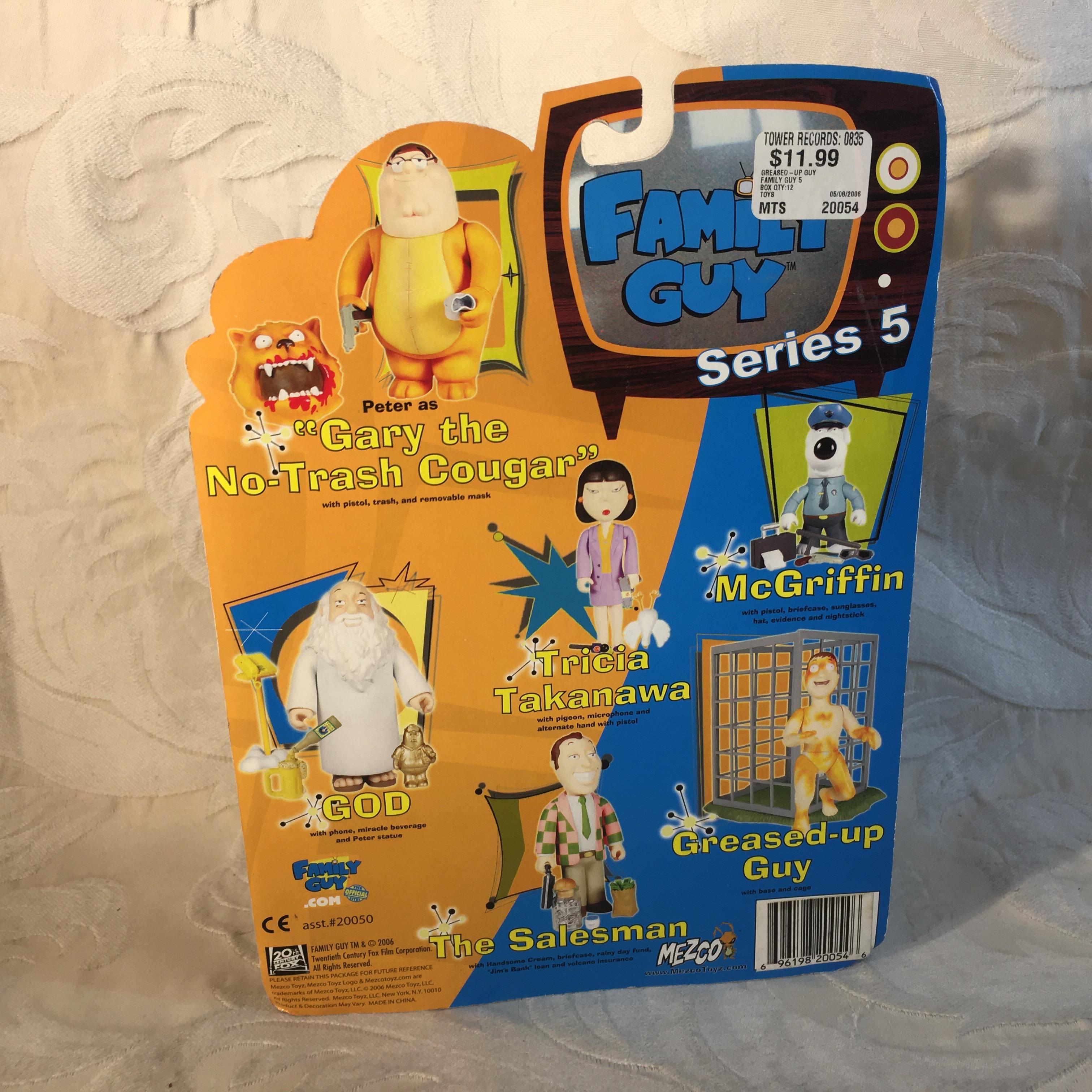 NIP Collector Mezco Family Guy Series 5 Greased-Up Guy Action Figure 6.5" Tall Figure