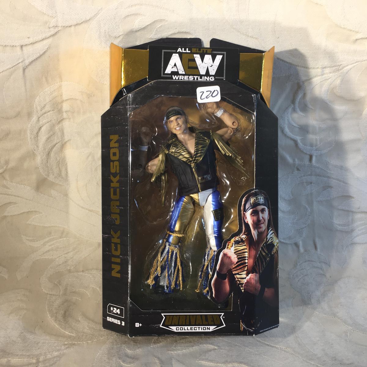 NIP Collector All Elite Wrestling Unrivaled Collection Nick Jackson Action Figure 6.5" Tall Figure