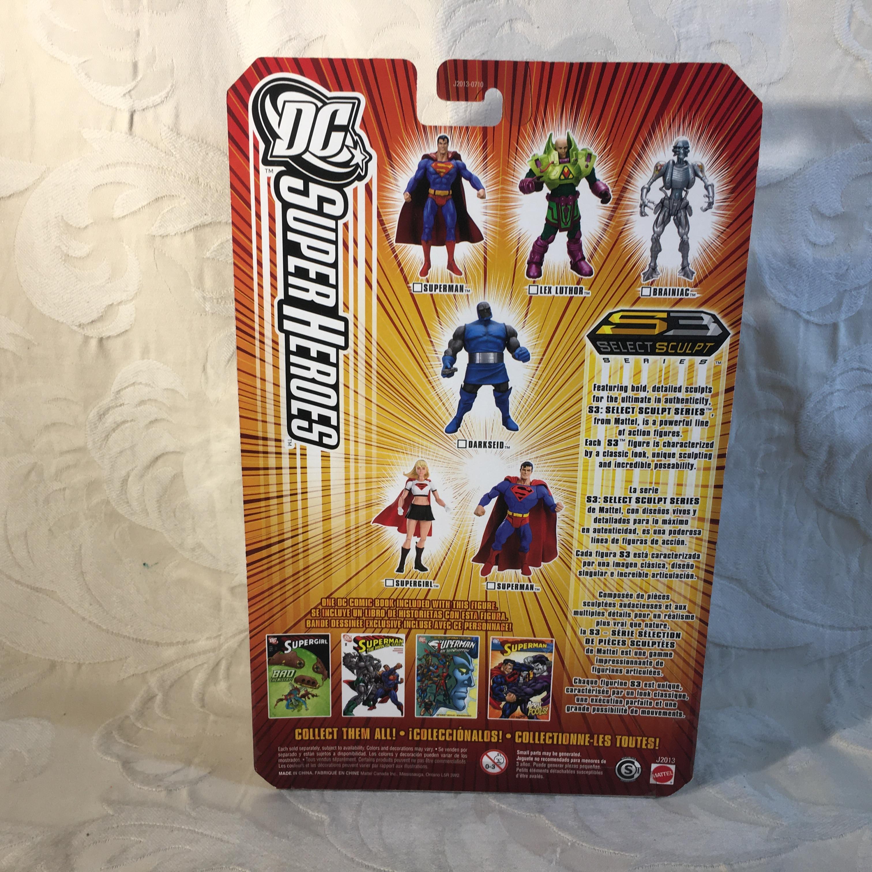 NIP Collector Mattel Exclusive Mattel DC Comics Super Heroes  Brainiac 7"Tal Figure
