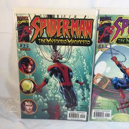 Lot of 2 Pcs Collector Modern Marvel Comics Spider-Man The Mystery Manifesto Comic Books No.1.2.
