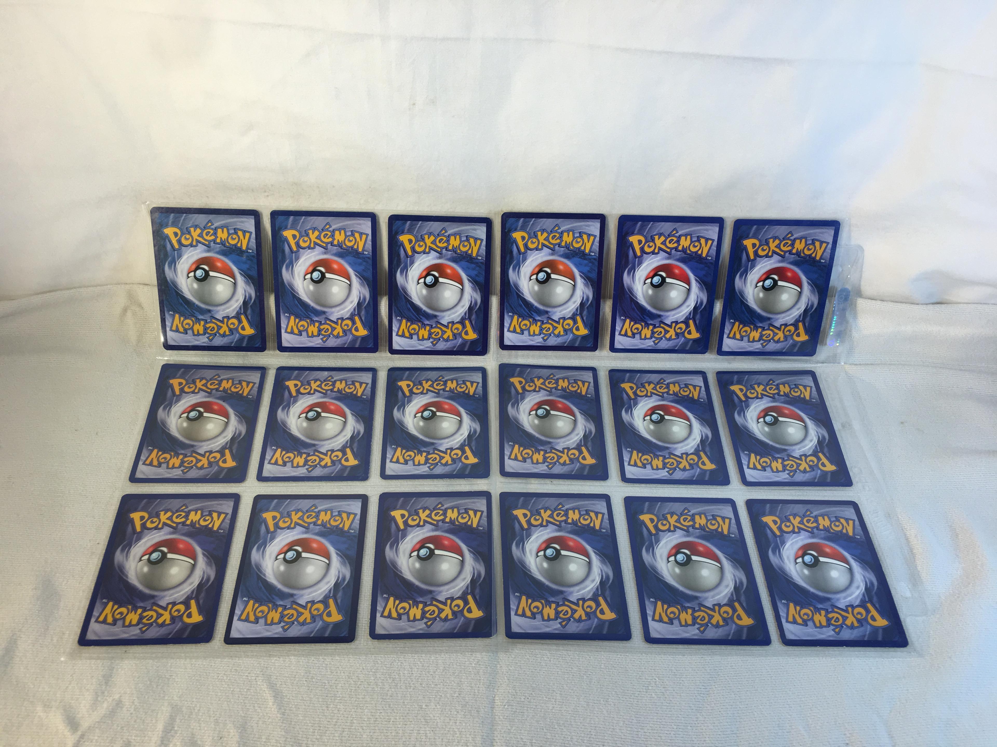 Lot of 18 Pcs Collector Pokemon TCG Assorted Trading Card Game - See Pictures