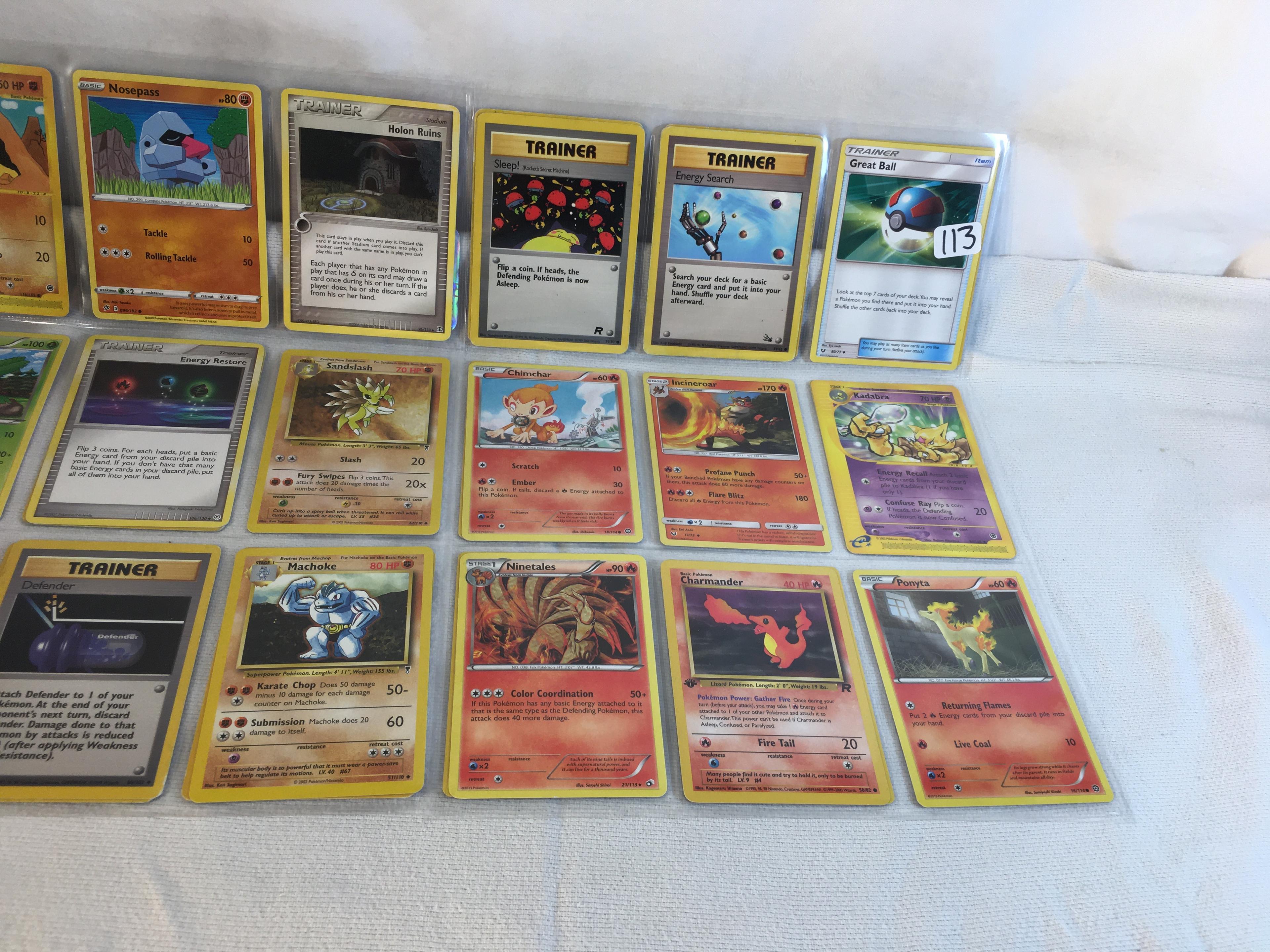 Lot of 18 Pcs Collector Modern Assorted Pokemon Trading Assorted Game Cards - See Pictures