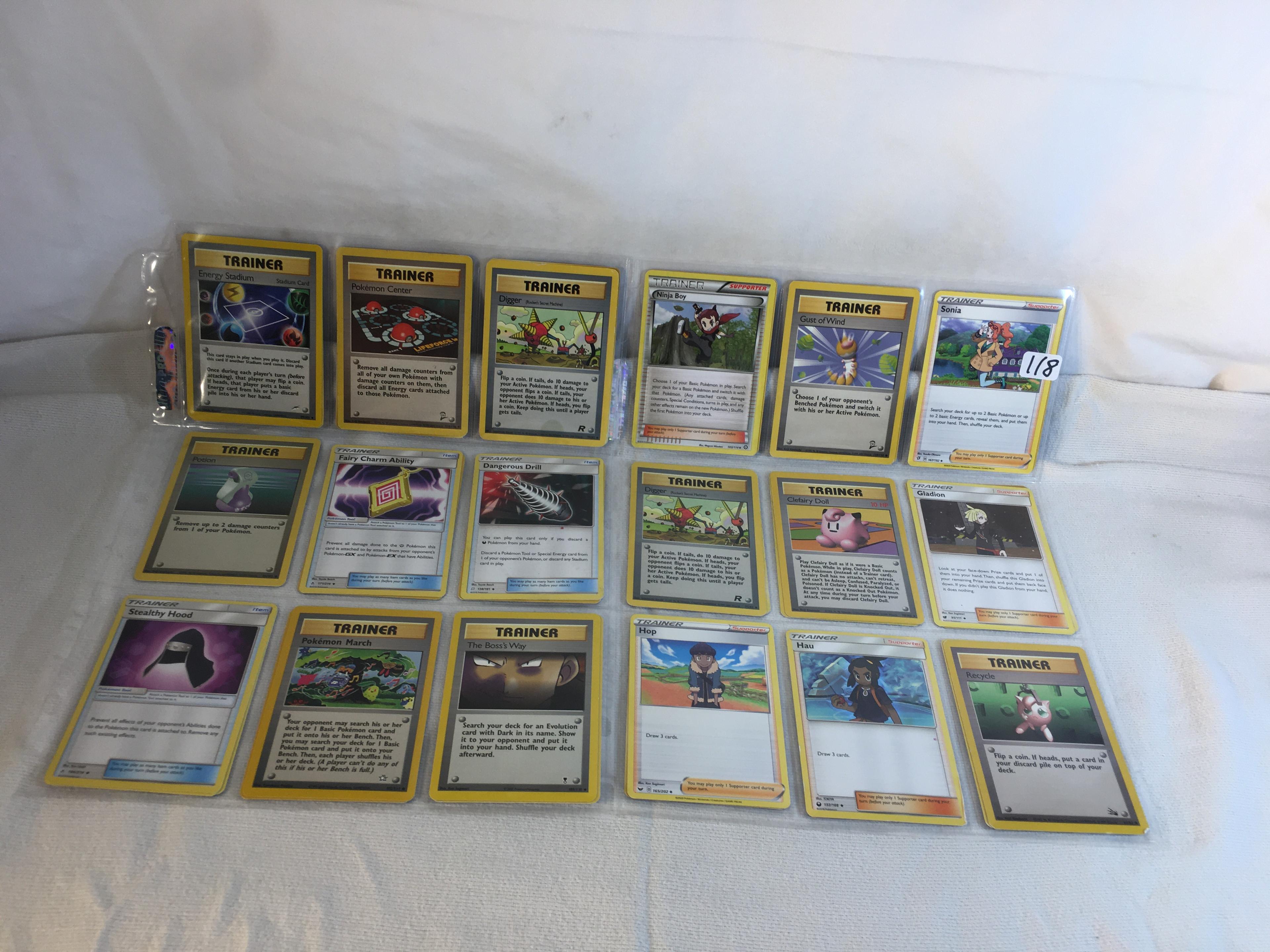 Lot of 18 Pcs Collector Modern Assorted Pokemon Trading Assorted Game Cards - See Pictures