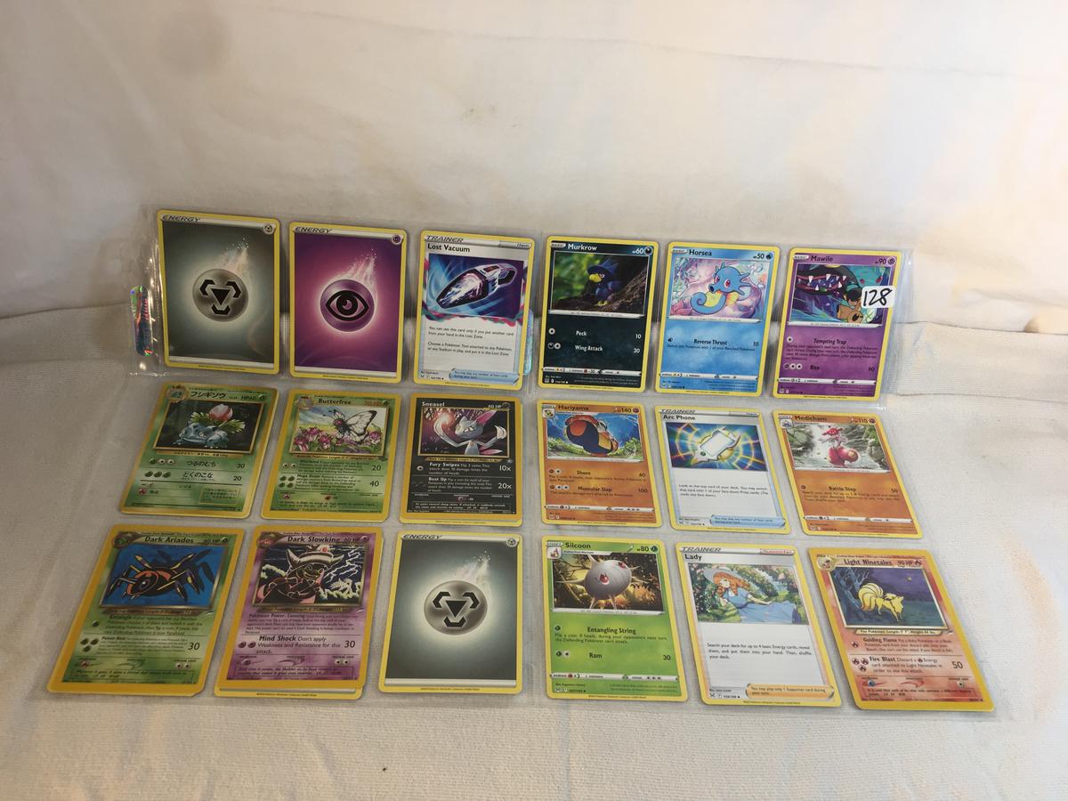 Lot of 18 Pcs Collector Modern Assorted Pokemon Trading Assorted Game Cards - See Pictures
