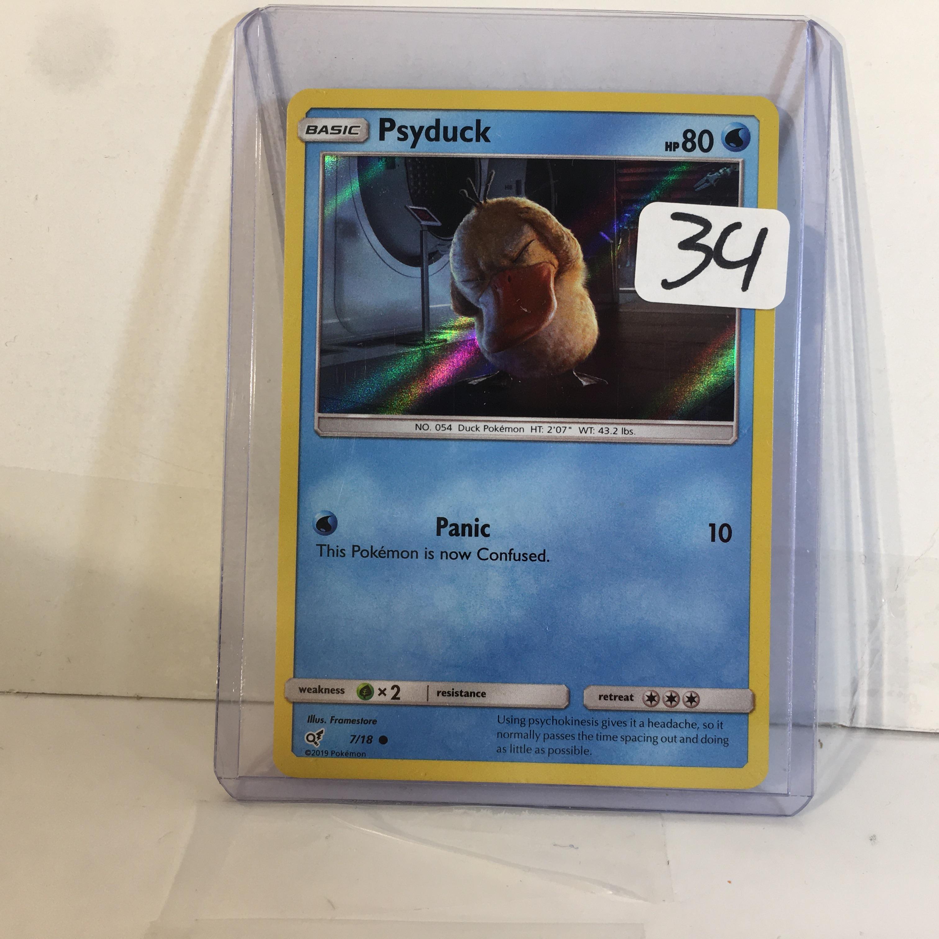 Collector Modern 2019 Pokemon TCG Basic Psyduck HP80 Panic Trading Game Card 7/18