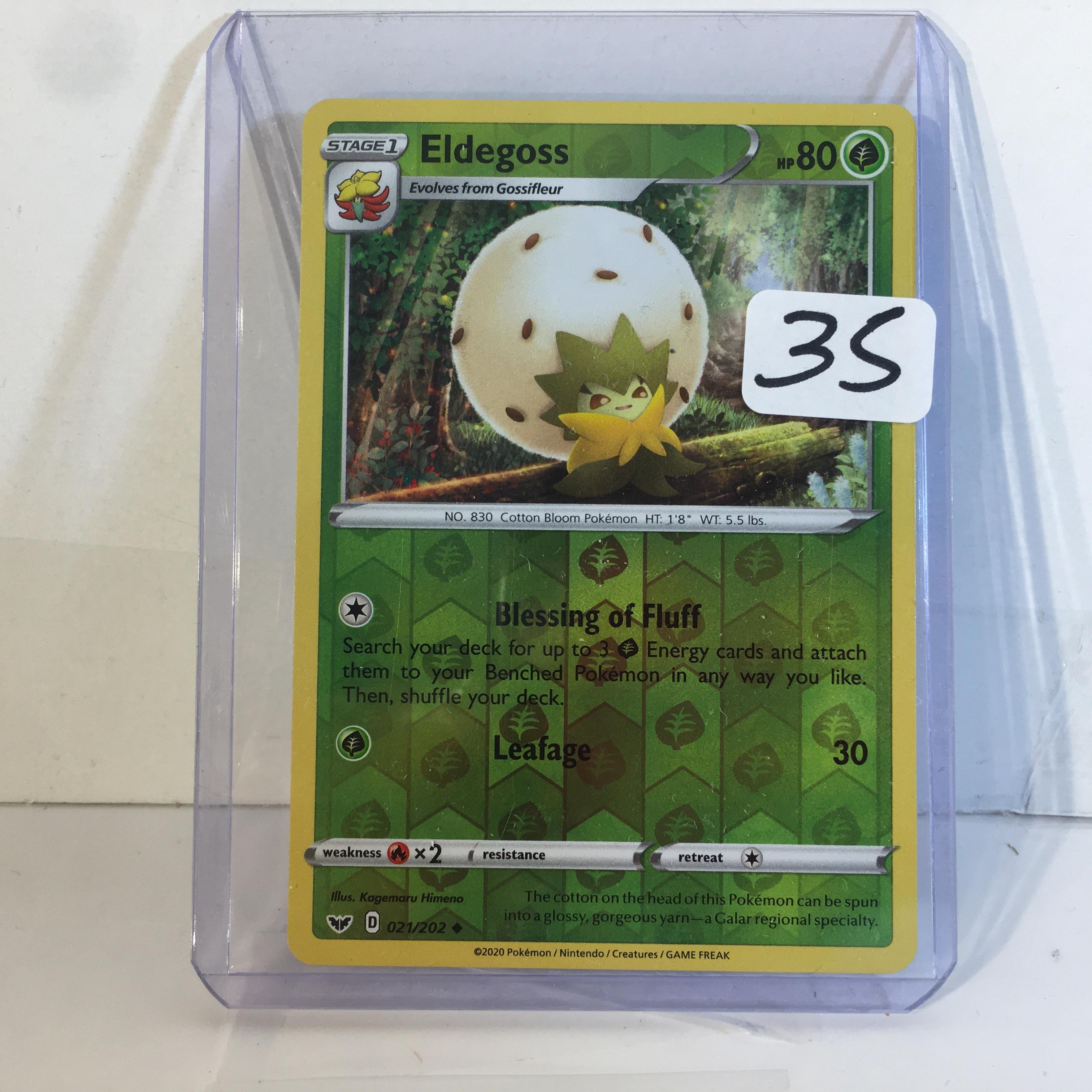 Collector Modern 2020 Pokemon TCG Stage1 Eldegoss HP80 Leafage Trading Game Card 021/202