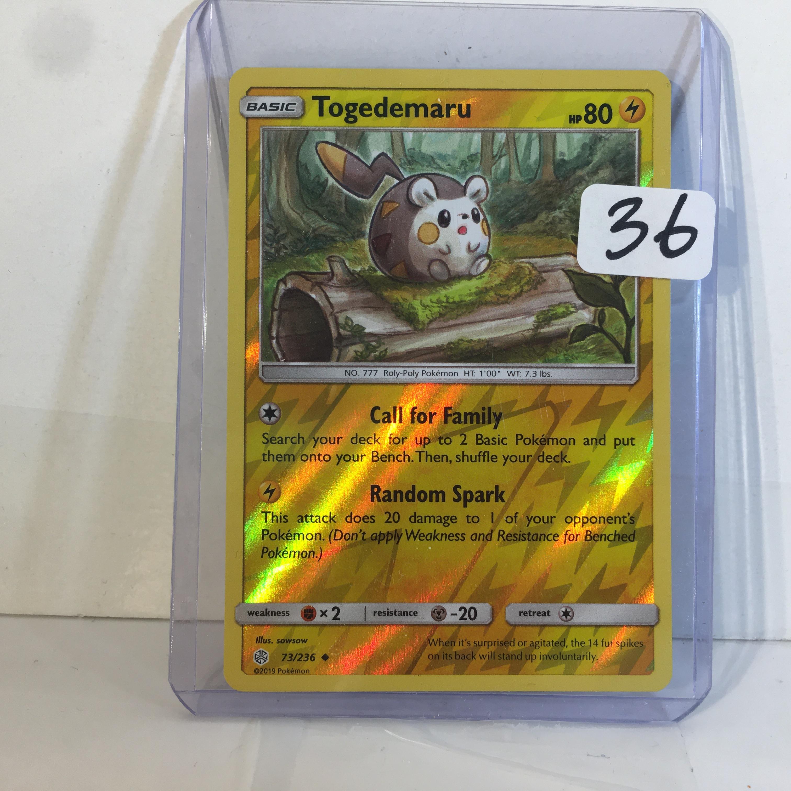 Collector Modern 2019 Pokemon TCG Basic Togedemaru HP80 Random Spark Trading Game Card 73/236