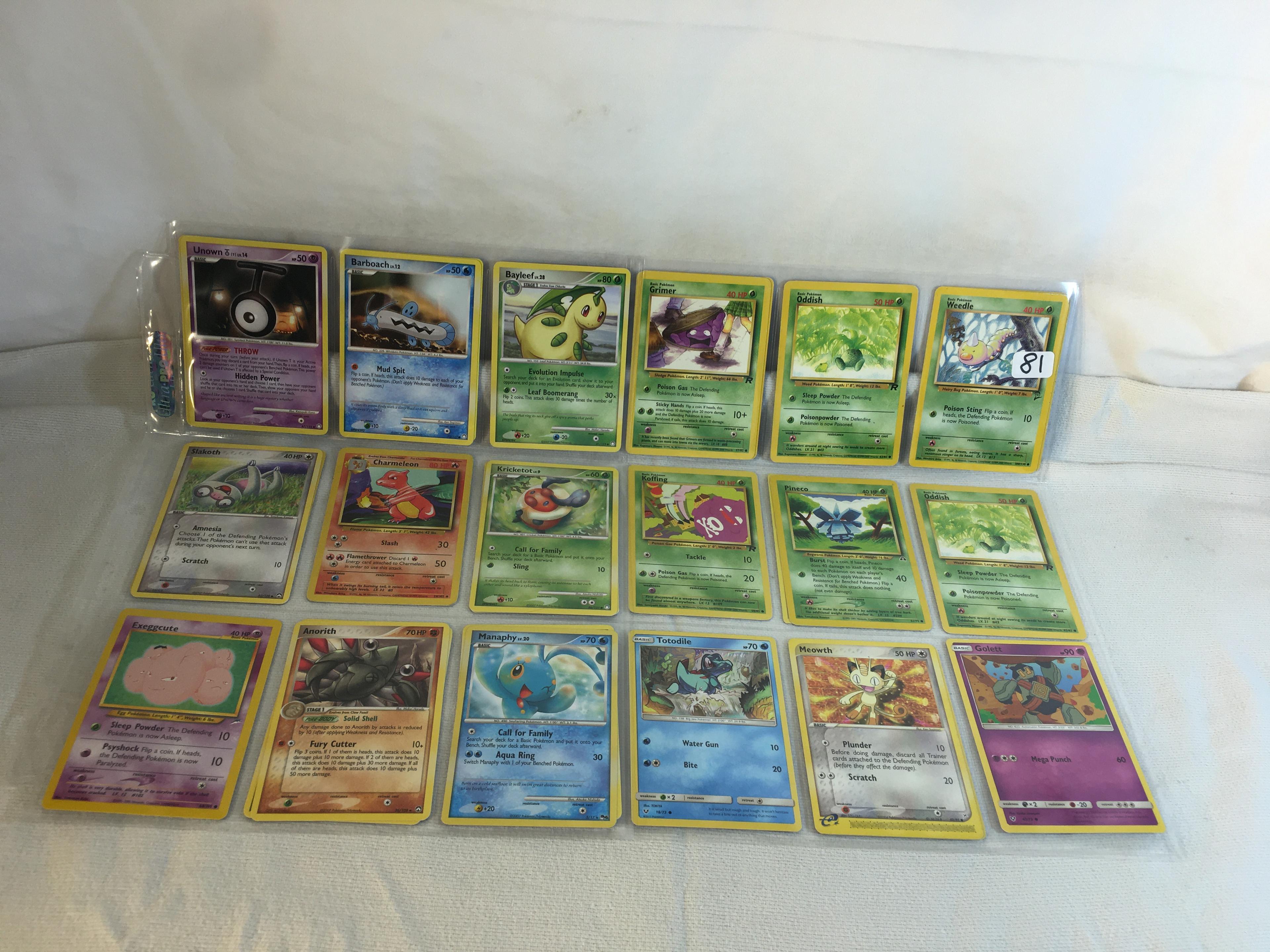 Lot of 18 Pcs Collector Modern Assorted Pokemon Trading Assorted Game Cards - See Pictures