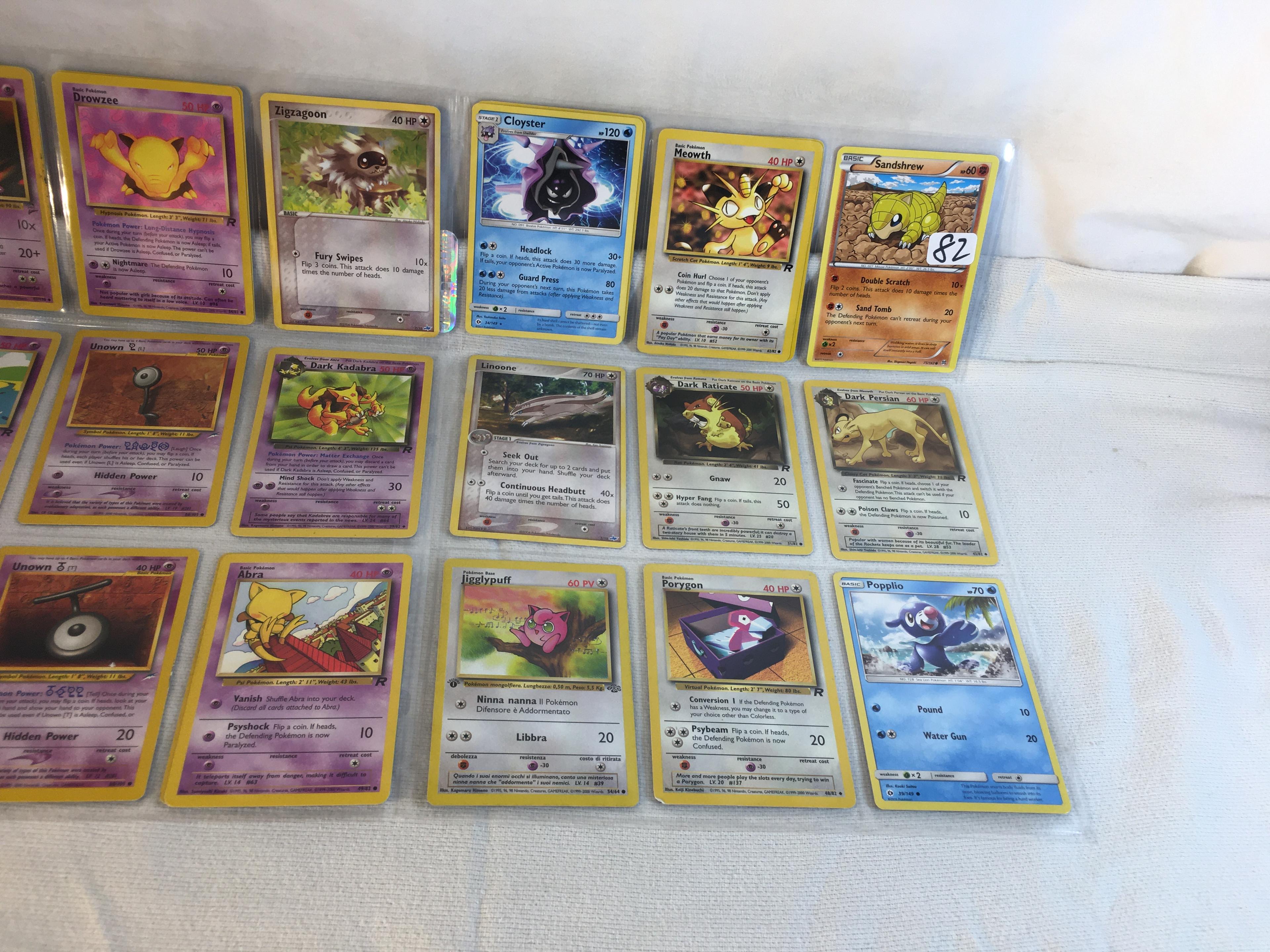 Lot of 18 Pcs Collector Modern Assorted Pokemon Trading Assorted Game Cards - See Pictures