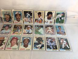 Lot of 18 Pcs Collector Vintage  MLB Baseball  Sport Trading Assorted Cards & Players - See Photos