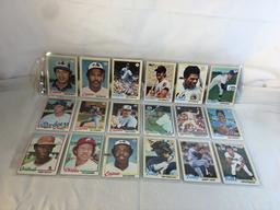 Lot of 18 Pcs Collector Vintage  MLB Baseball  Sport Trading Assorted Cards & Players - See Photos