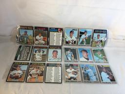 Lot of 18 Pcs Collector Vintage  MLB Baseball  Sport Trading Assorted Cards & Players - See Photos