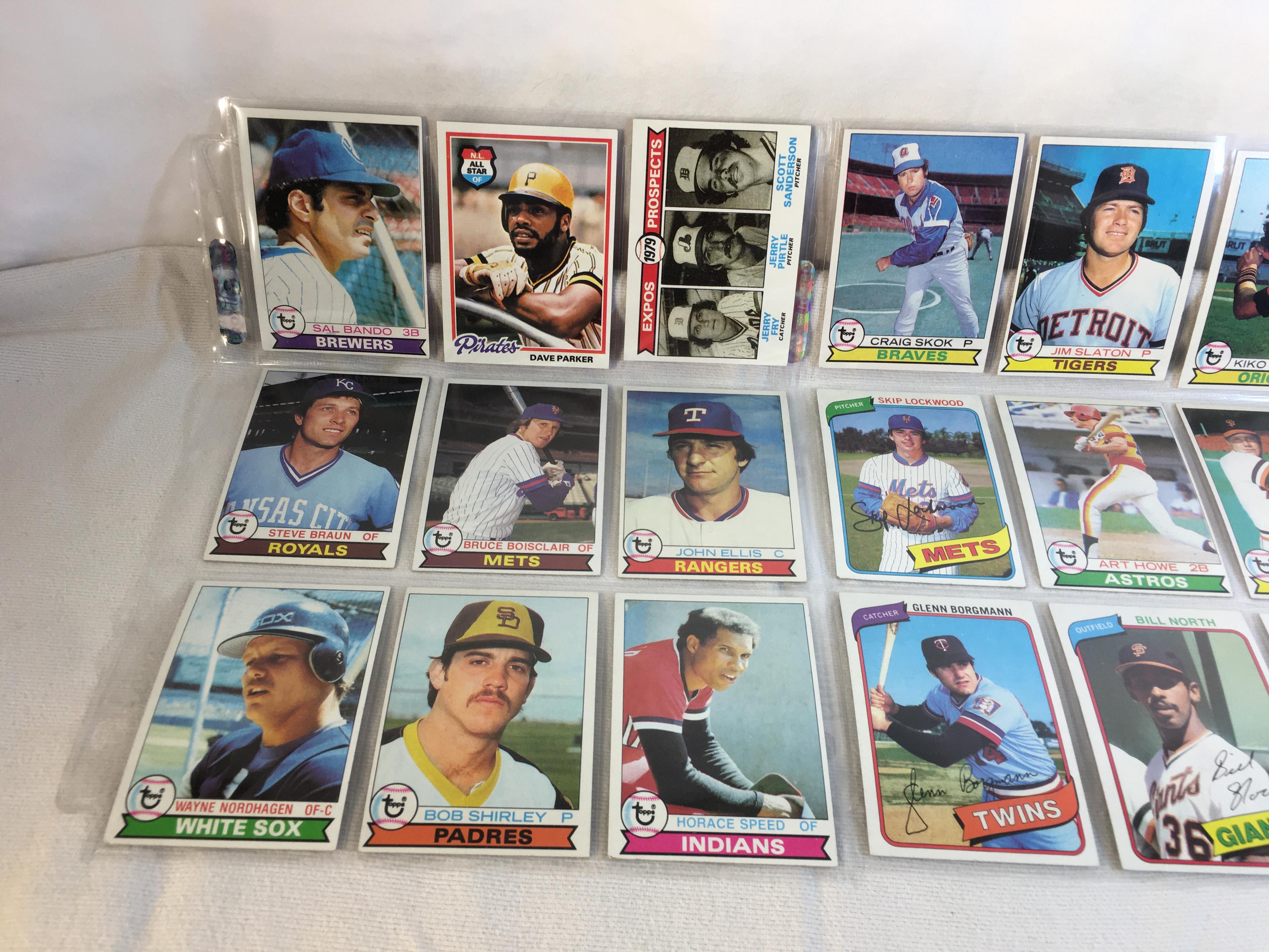 Lot of 18 Pcs Collector Vintage  MLB Baseball  Sport Trading Assorted Cards & Players - See Photos