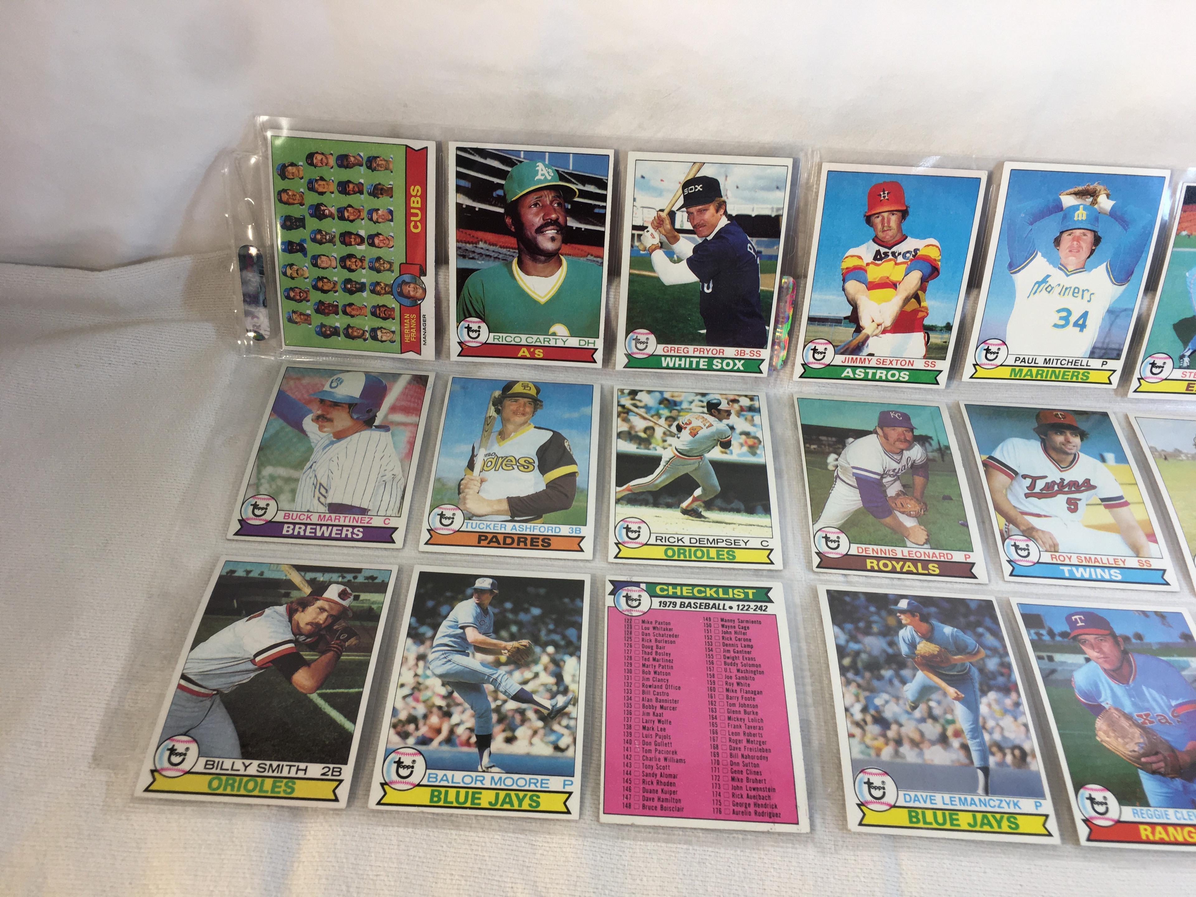 Lot of 18 Pcs Collector Vintage  MLB Baseball  Sport Trading Assorted Cards & Players - See Photos