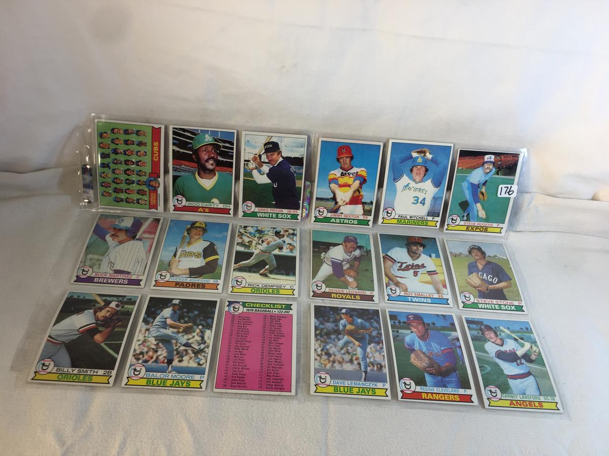 Lot of 18 Pcs Collector Vintage  MLB Baseball  Sport Trading Assorted Cards & Players - See Photos