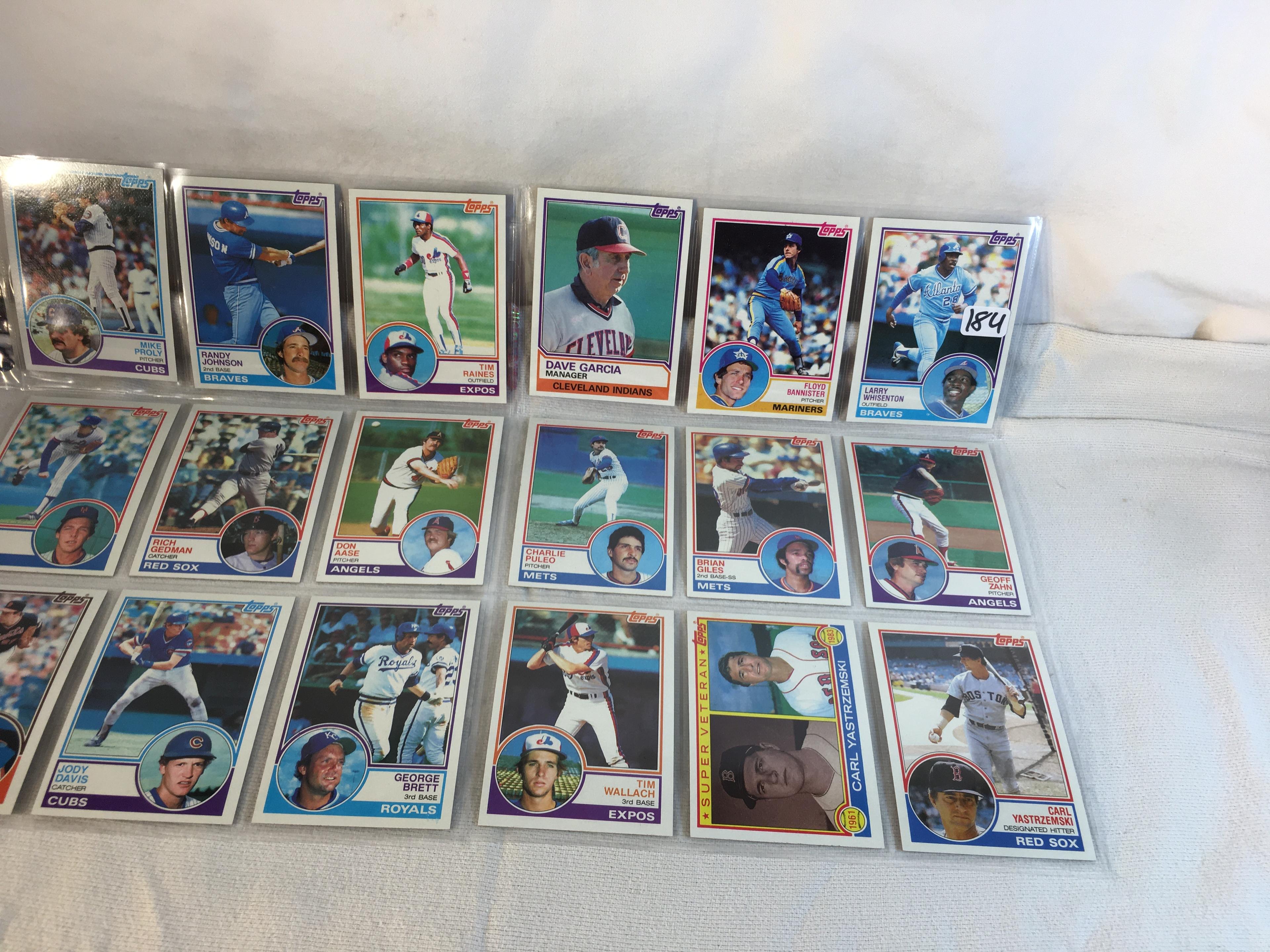 Lot of 18 Pcs Collector Vintage  MLB Baseball  Sport Trading Assorted Cards & Players - See Photos