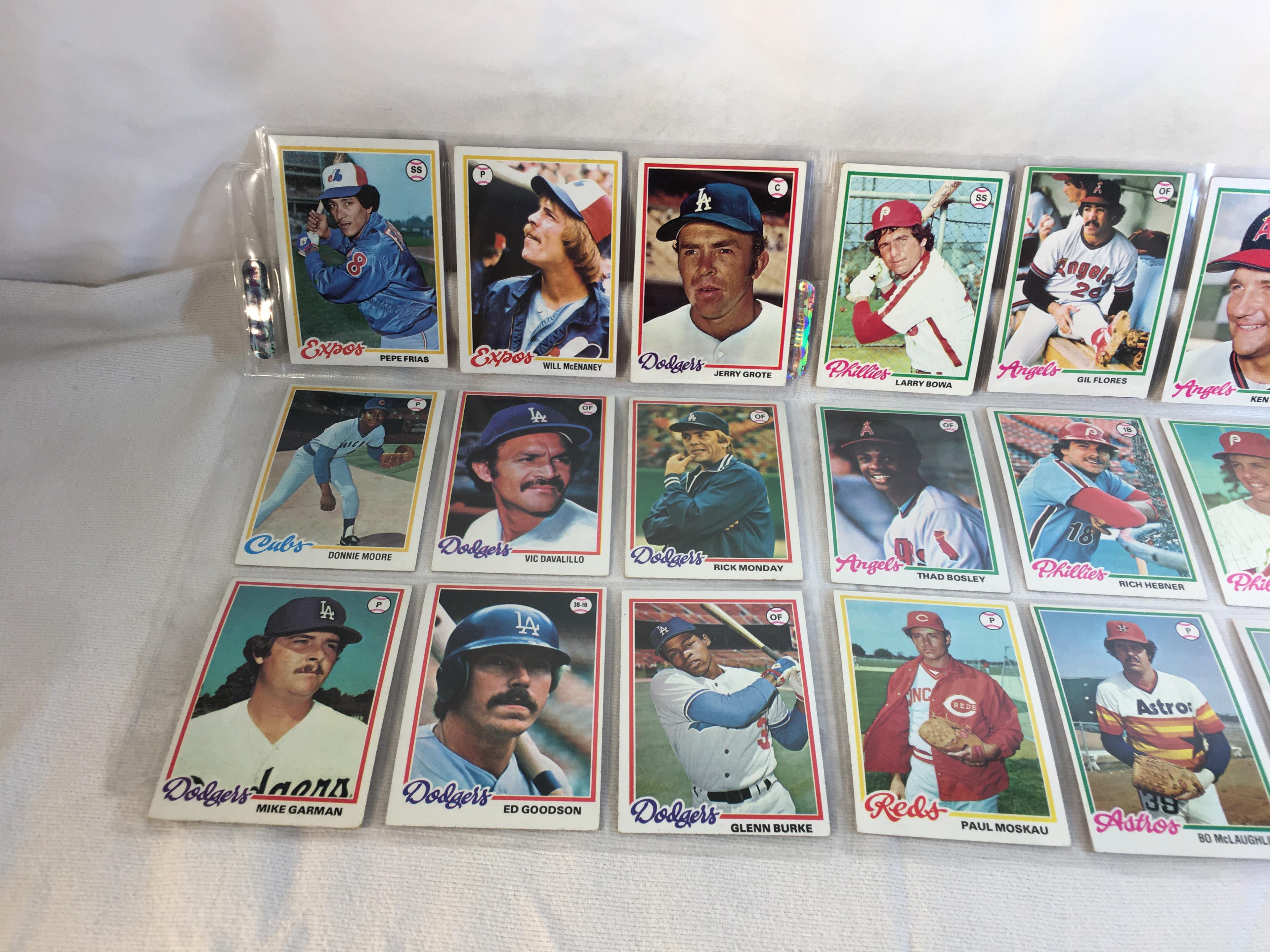 Lot of 18 Pcs Collector Vintage  MLB Baseball  Sport Trading Assorted Cards & Players - See Photos