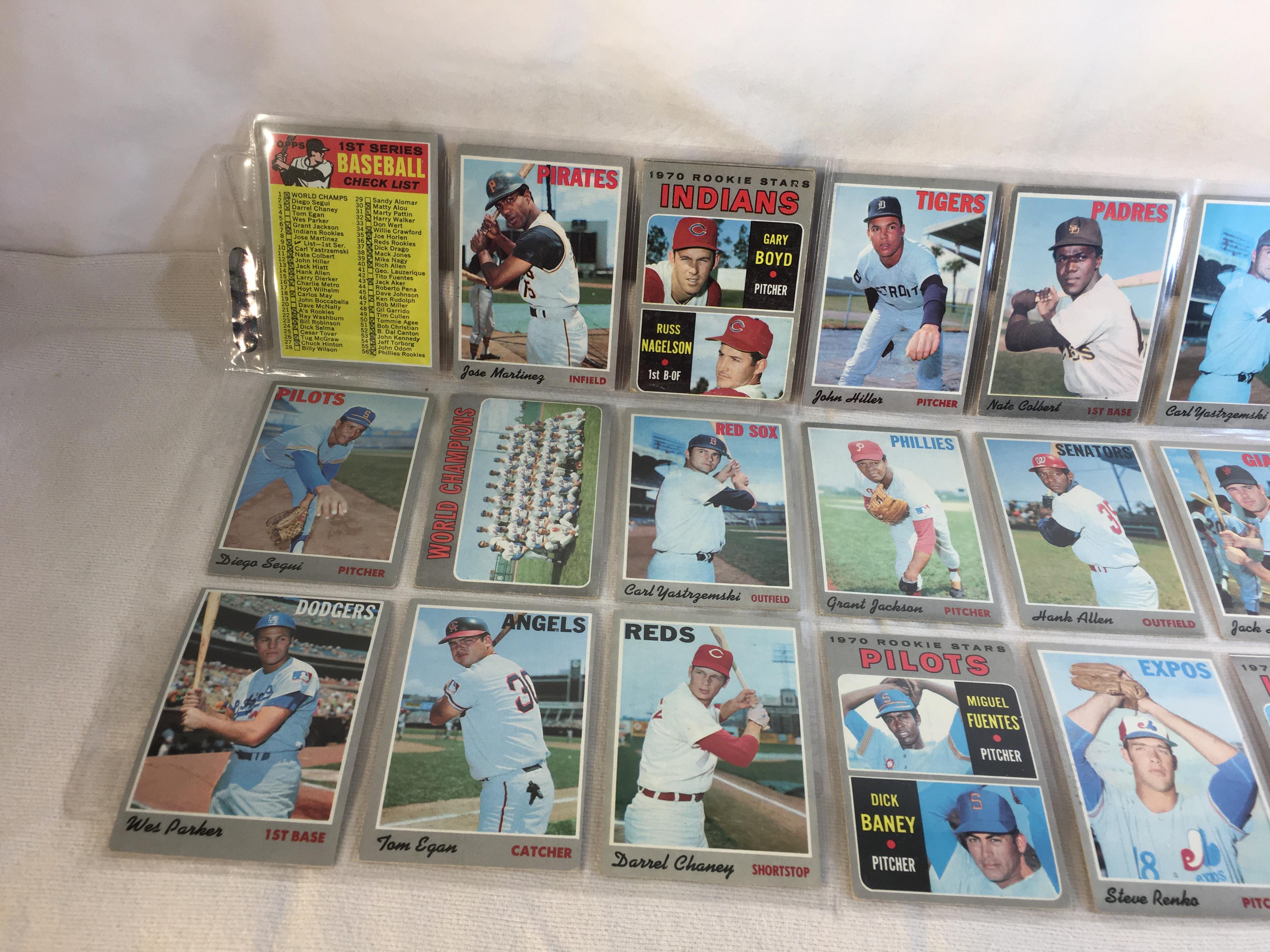 Lot of 18 Pcs Collector Vintage  MLB Baseball  Sport Trading Assorted Cards & Players - See Photos