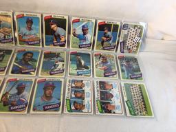 Lot of 18 Pcs Collector Vintage  MLB Baseball  Sport Trading Assorted Cards & Players - See Photos