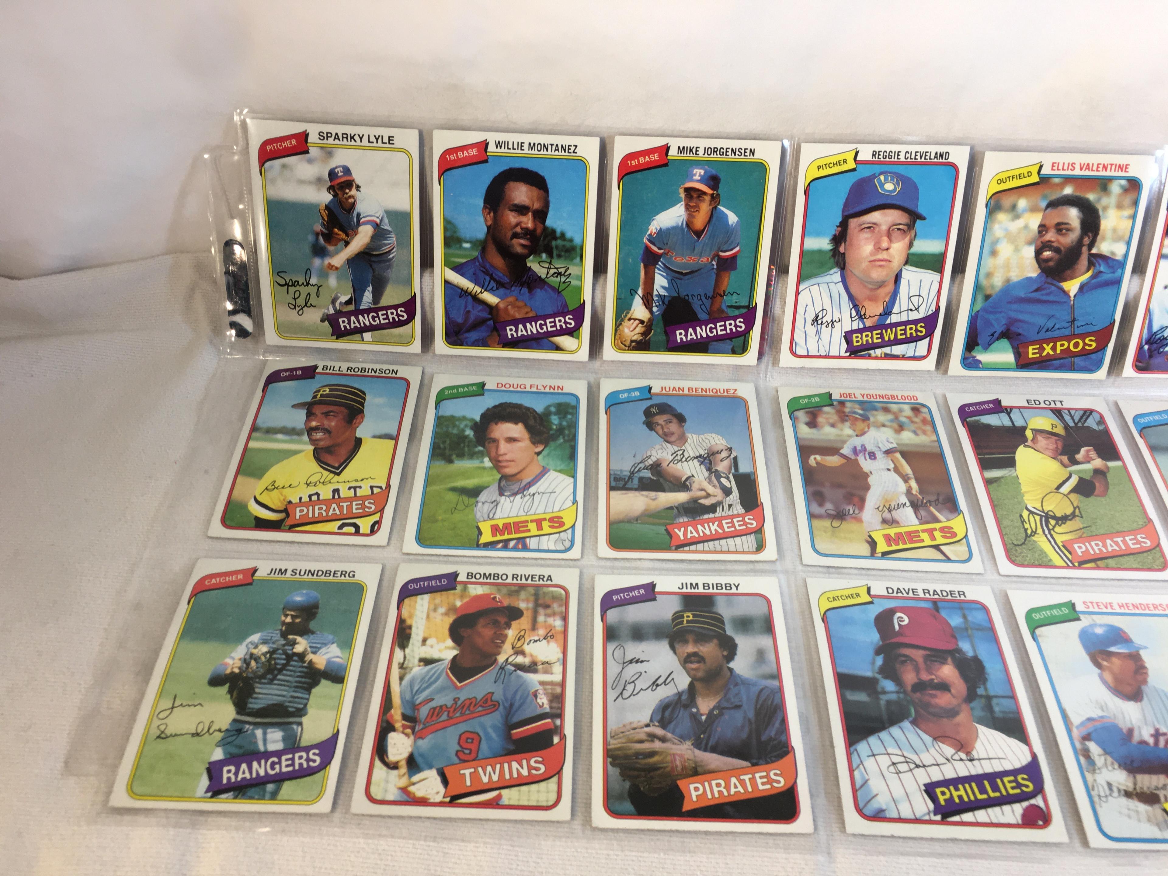 Lot of 18 Pcs Collector Vintage  MLB Baseball  Sport Trading Assorted Cards & Players - See Photos