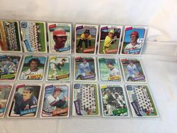 Lot of 18 Pcs Collector Vintage  MLB Baseball  Sport Trading Assorted Cards & Players - See Photos