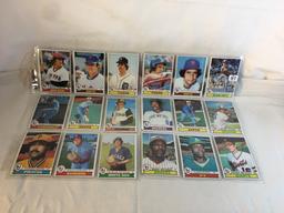 Lot of 18 Pcs Collector Vintage  MLB Baseball  Sport Trading Assorted Cards & Players - See Photos