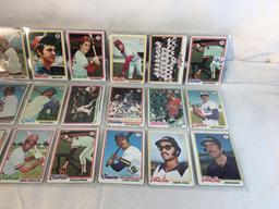 Lot of 18 Pcs Collector Vintage  MLB Baseball  Sport Trading Assorted Cards & Players - See Photos