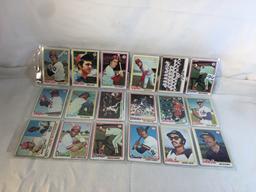 Lot of 18 Pcs Collector Vintage  MLB Baseball  Sport Trading Assorted Cards & Players - See Photos