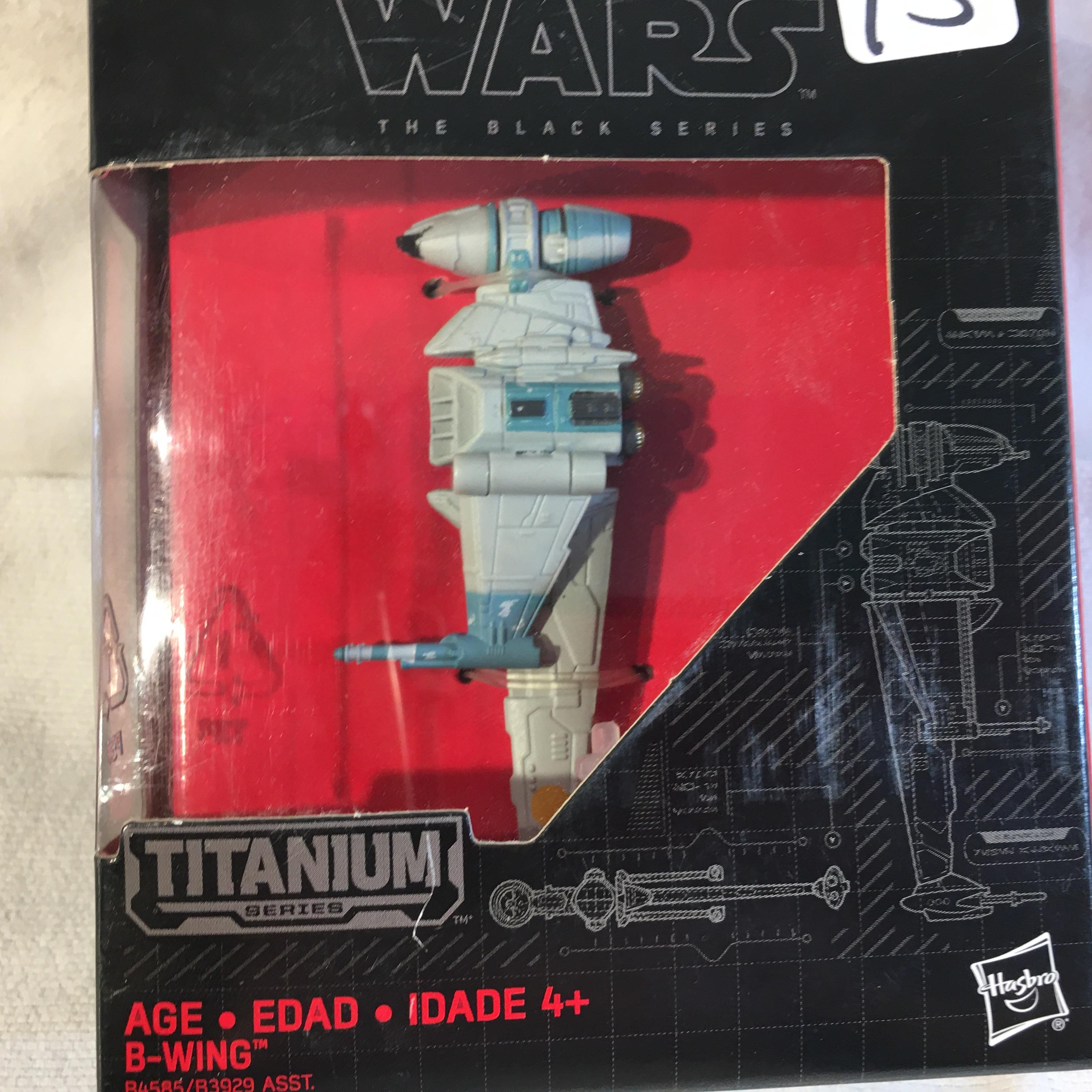 NIB Collector Star Wars The Black Seties Titanium Series B-Wing #16 Box Size: 5x4"