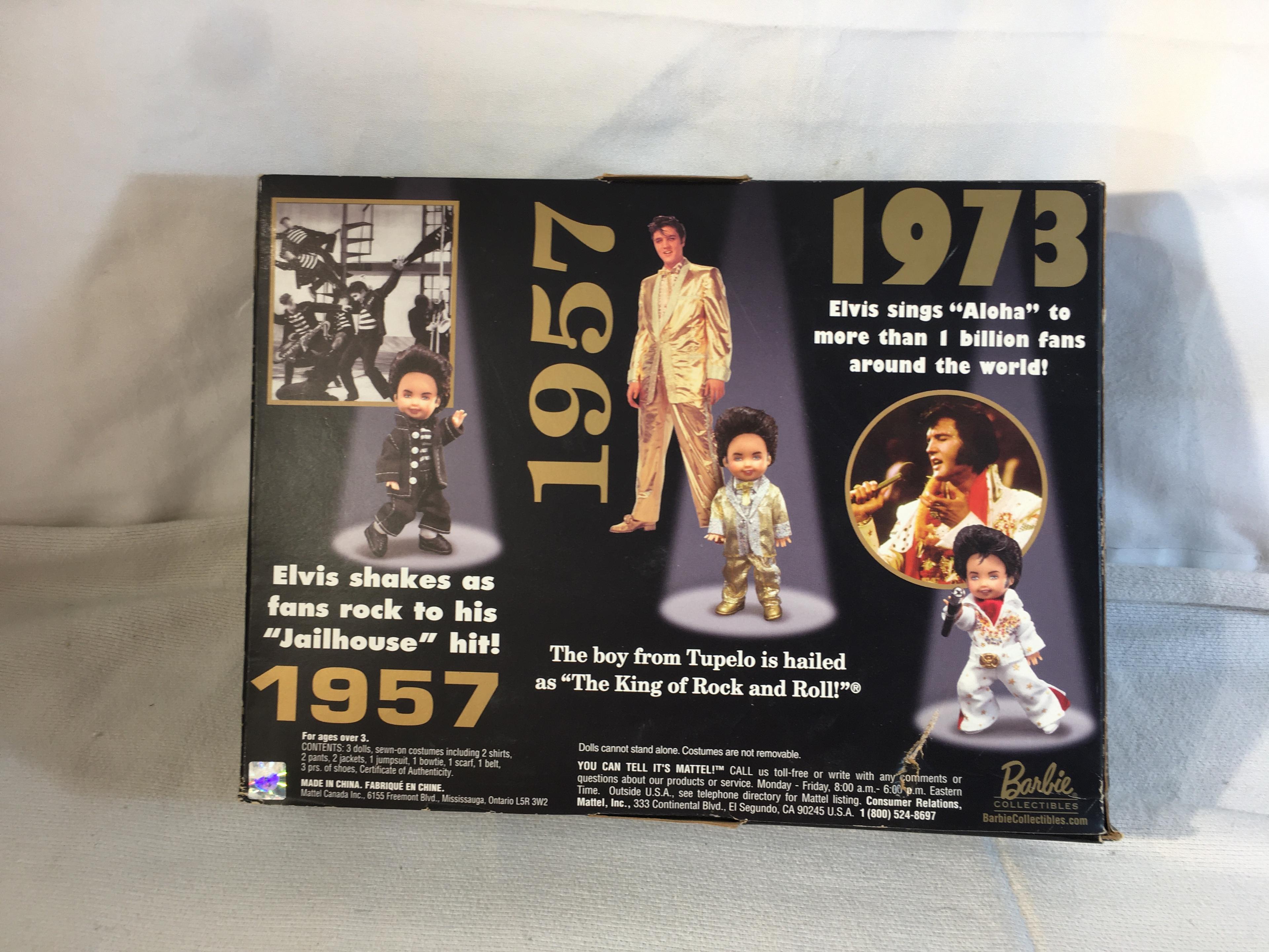 NIB Collector Tinny Elvis Collector Edition Barbie Doll 4-5"tall