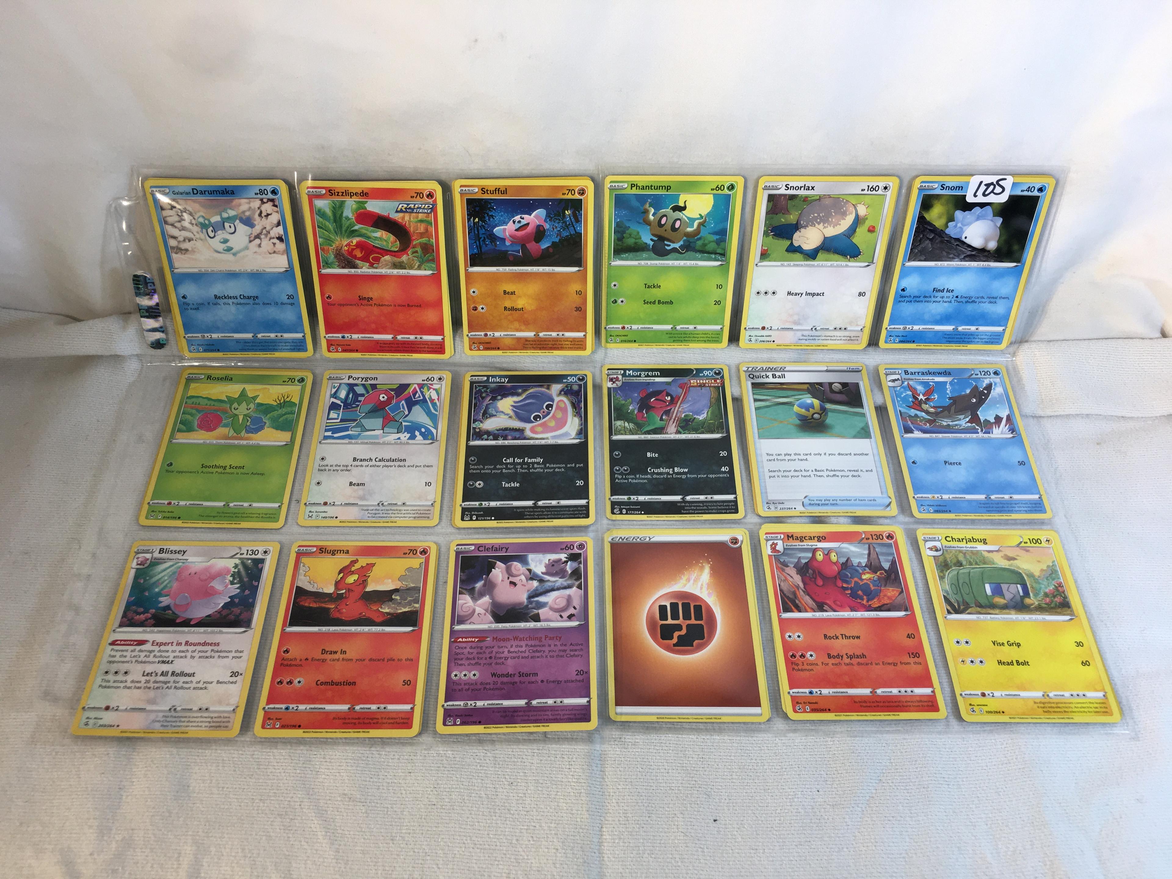 Lot of 18 Pcs Collector Pokemon TCG Pokemon Game Asssorted Cards - See Pictures