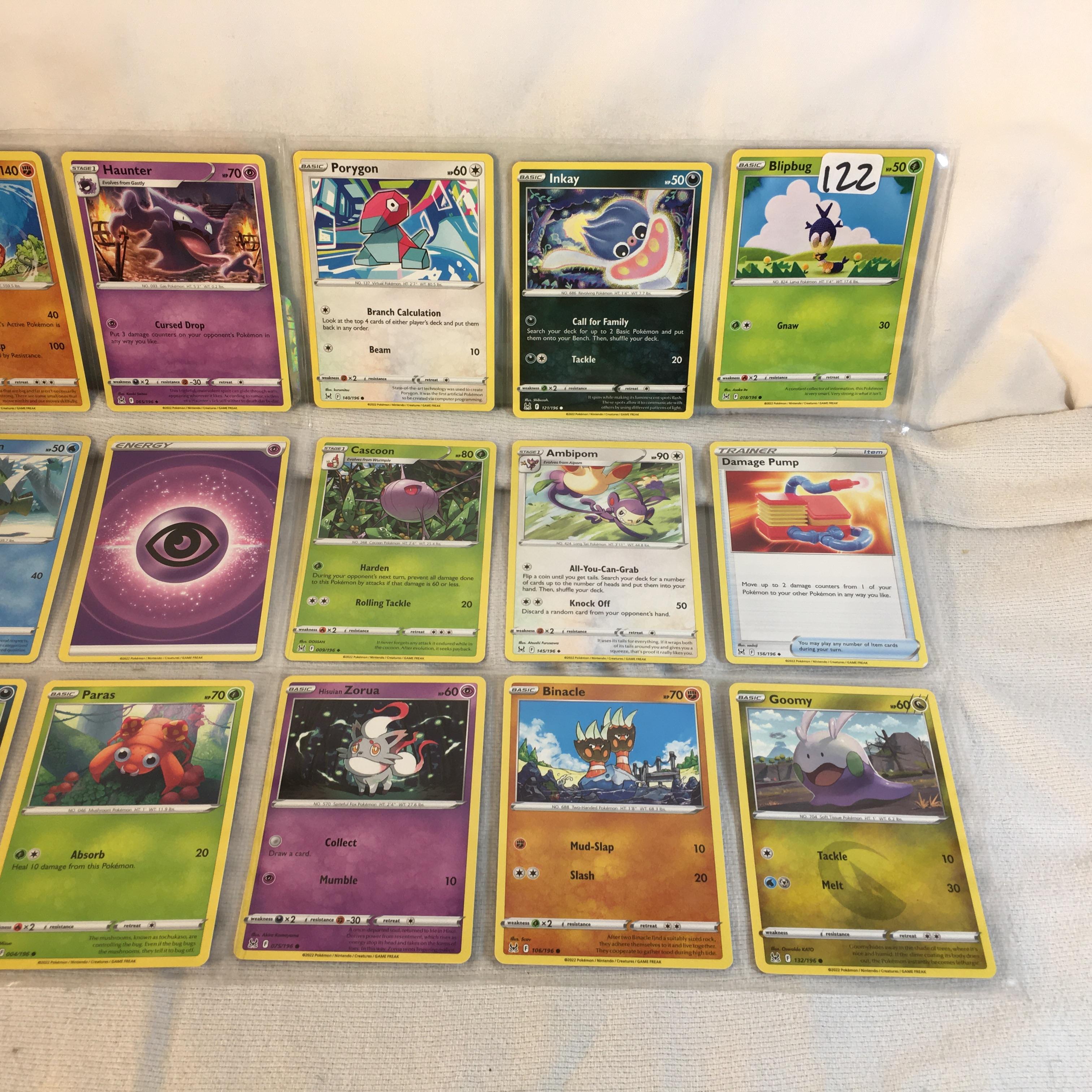 Lot of 18 Pcs Collector Pokemon TCG Pokemon Game Asssorted Cards - See Pictures