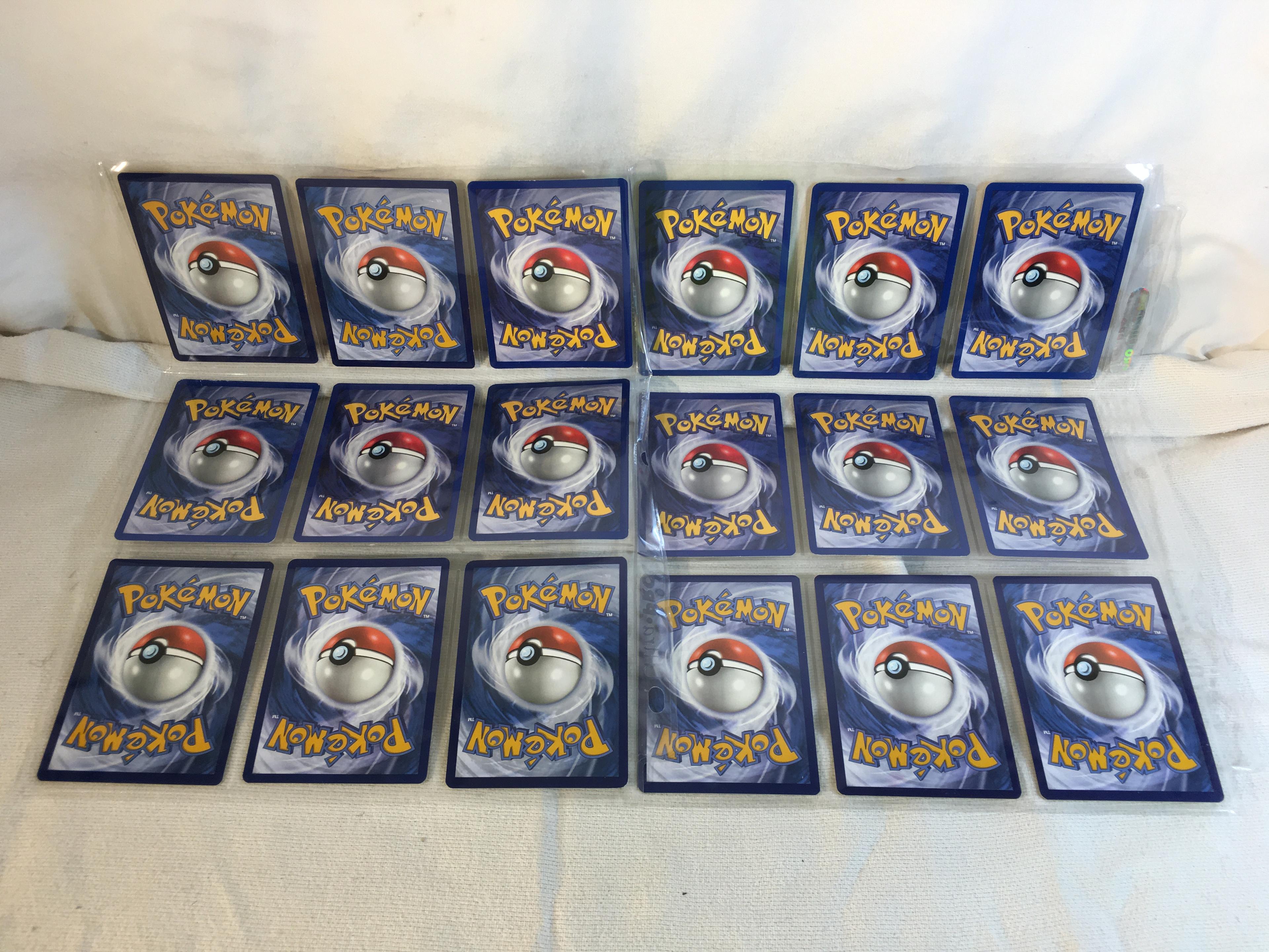 Lot of 18 Pcs Collector Pokemon TCG Pokemon Game Asssorted Cards - See Pictures