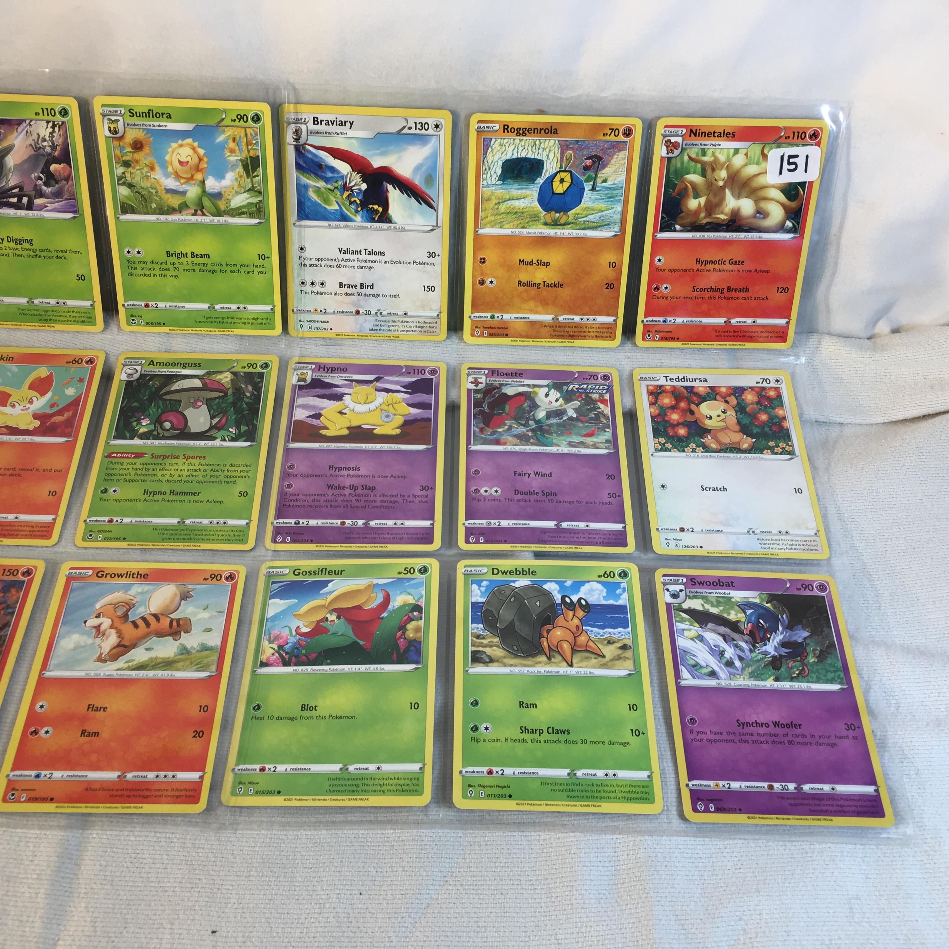 Lot of 18 Pcs Collector Pokemon TCG Pokemon Game Asssorted Cards - See Pictures