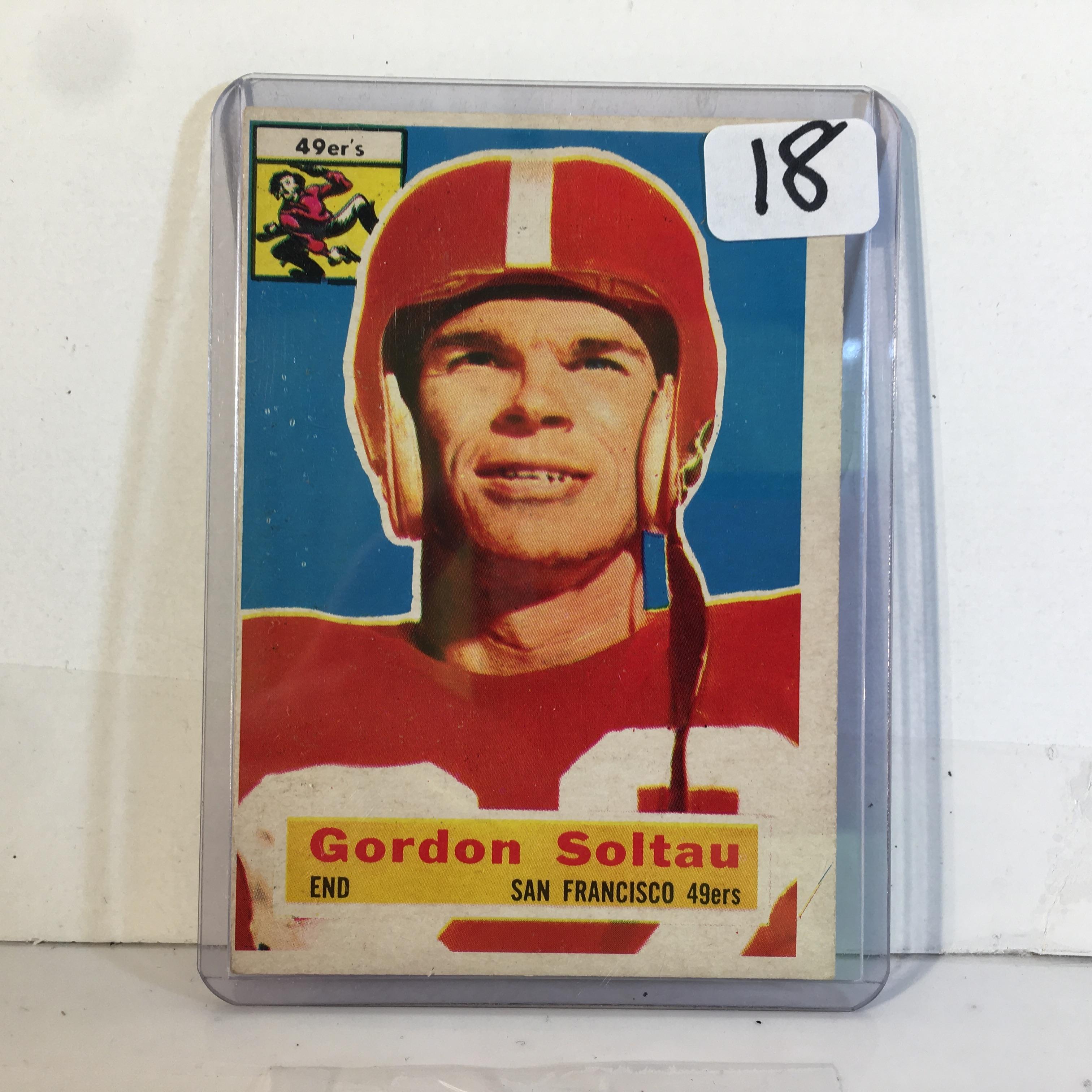 Collector Vintage Topps NFL Football Sport Trading Card Gordon Soltau #2 Football Sport Card