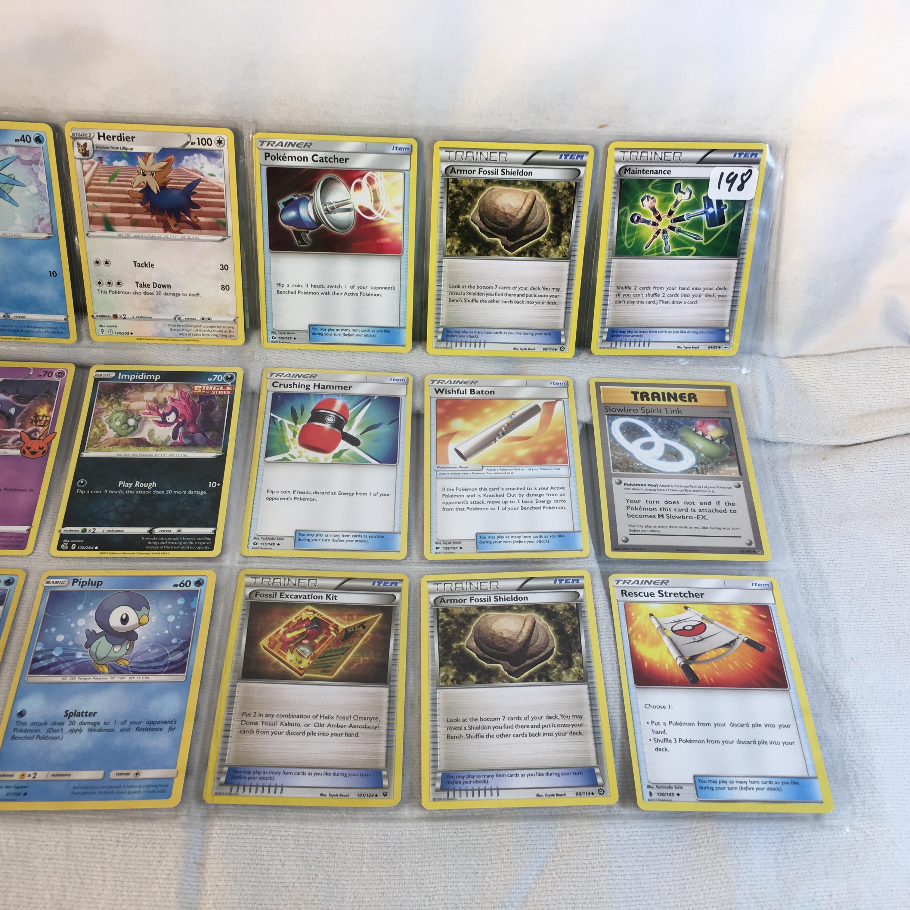 Lot of 18 Pcs Collector Pokemon TCG Pokemon Game Asssorted Cards - See Pictures