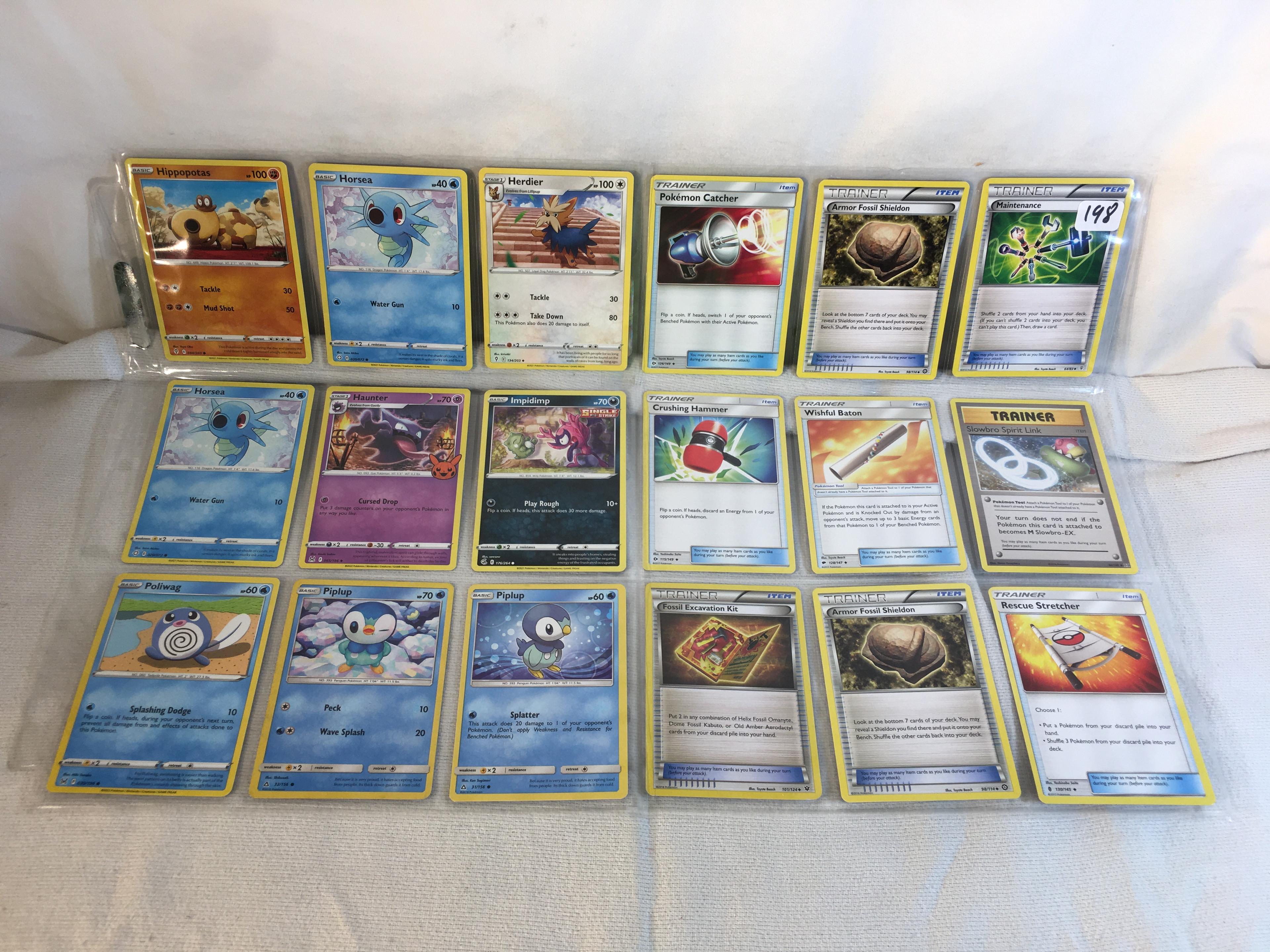 Lot of 18 Pcs Collector Pokemon TCG Pokemon Game Asssorted Cards - See Pictures