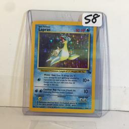 Collector 1999 Wizards Pokemon Basic Lapras Hp80 Pokemon Game Card #131 10/62