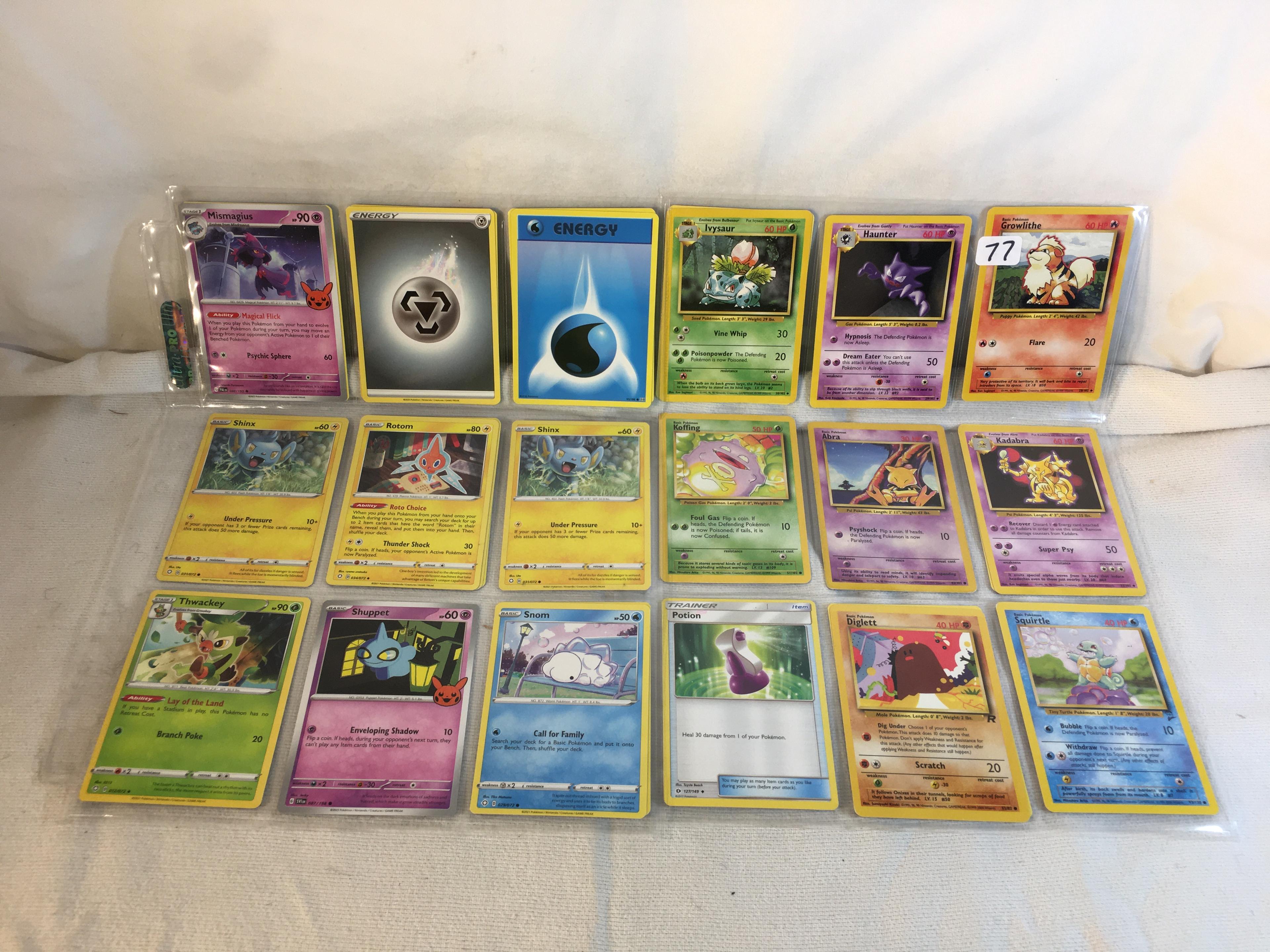 Lot of 18 Pcs Collector Pokemon TCG Pokemon Game Asssorted Cards - See Pictures