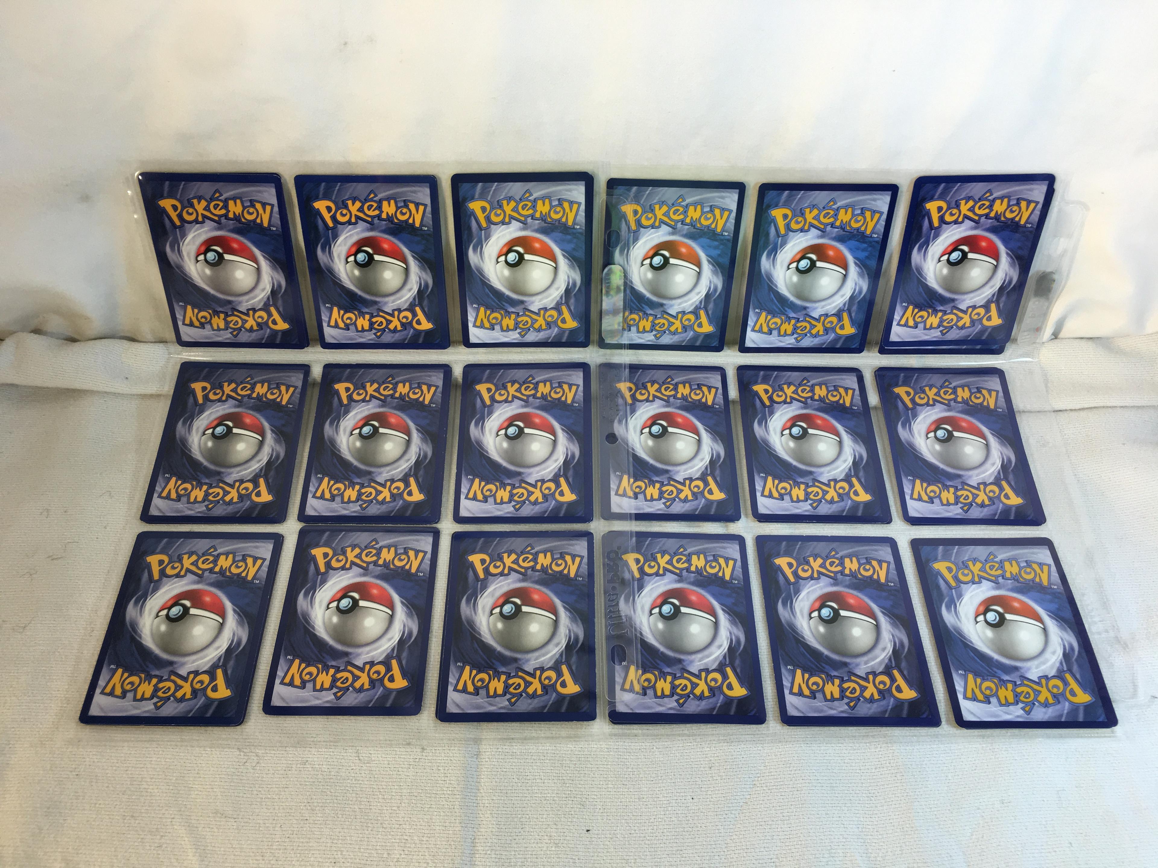 Lot of 18 Pcs Collector Pokemon TCG Pokemon Game Asssorted Cards - See Pictures