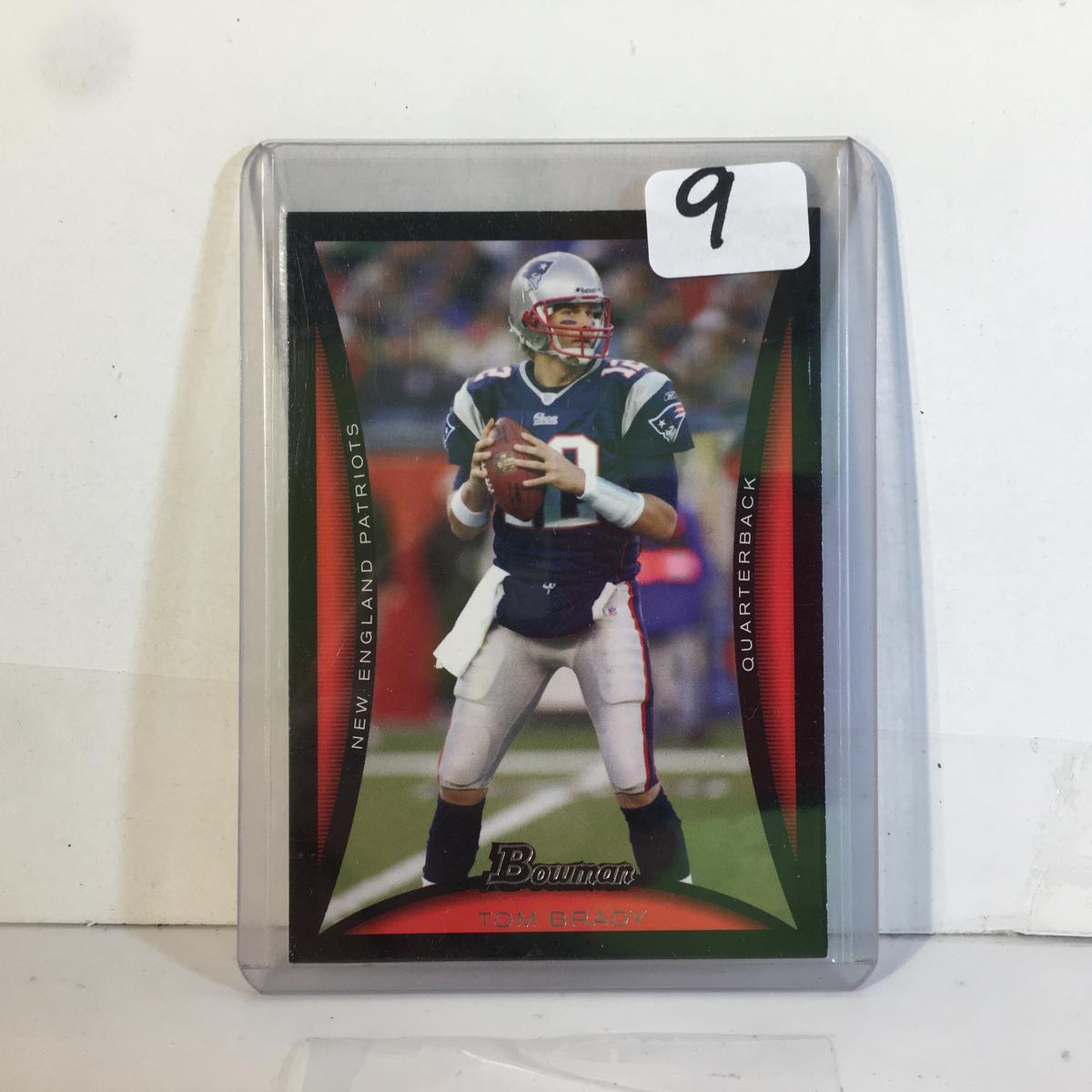 Collector 2008 Topps Bowman NFL Football Sport Card TOM BRADY #2 Foootball Sport Card