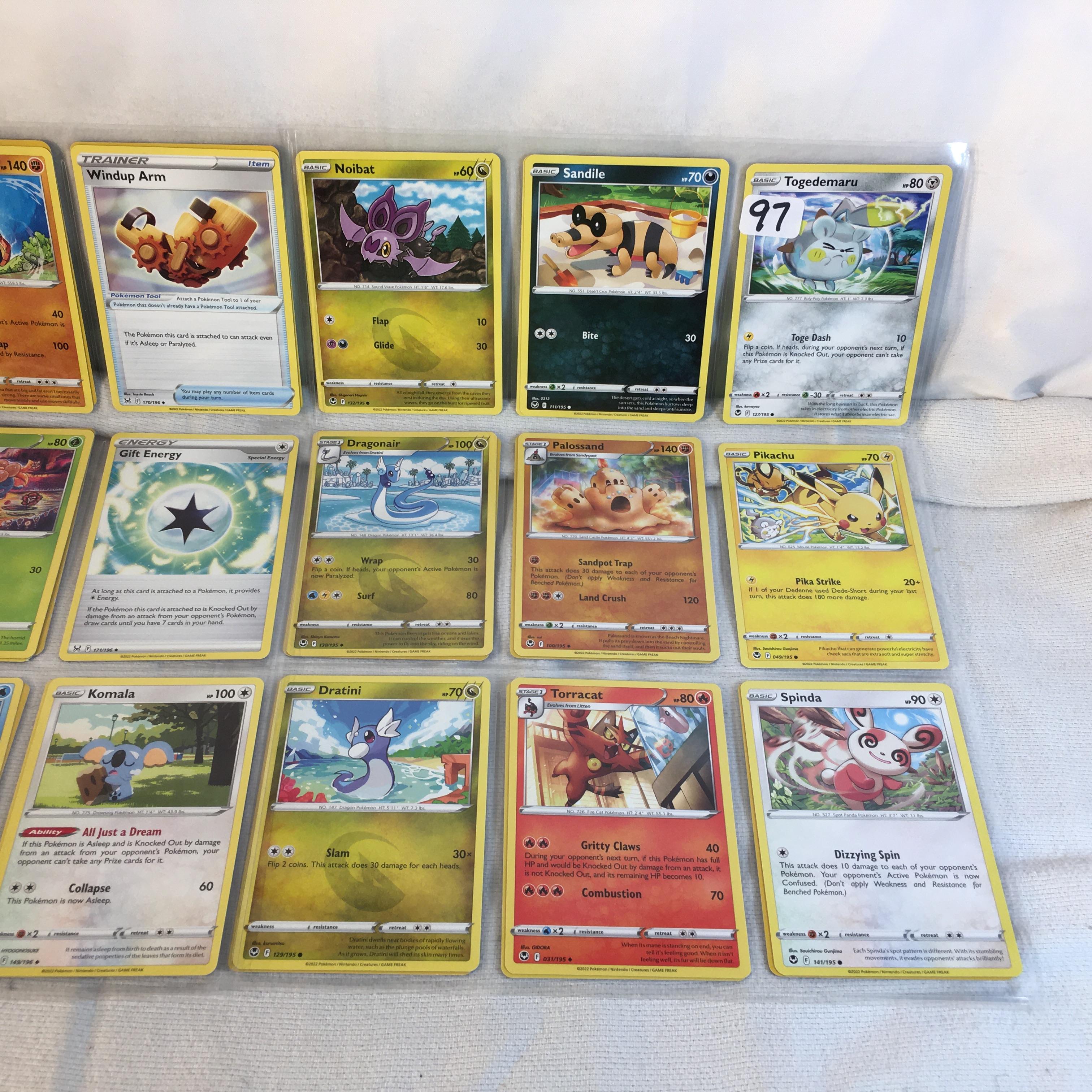 Lot of 18 Pcs Collector Pokemon TCG Pokemon Game Asssorted Cards - See Pictures