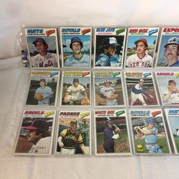 Lot of 18 Pcs Collector Vintage  MLB Baseball  Sport Trading Assorted Cards & Players - See Photos