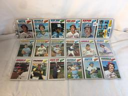 Lot of 18 Pcs Collector Vintage  MLB Baseball  Sport Trading Assorted Cards & Players - See Photos