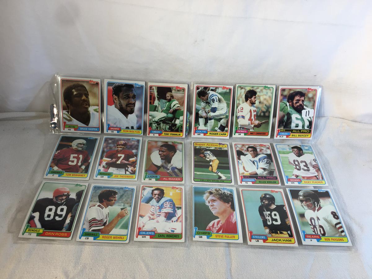 Lot of 18 Pcs Collector Vintage  NFL Football Sport Trading Assorted Cards & Players - See Photos