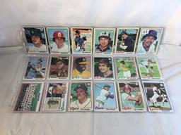 Lot of 18 Pcs Collector Vintage  MLB Baseball  Sport Trading Assorted Cards & Players - See Photos