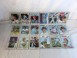 Lot of 18 Pcs Collector Vintage  MLB Baseball  Sport Trading Assorted Cards & Players - See Photos