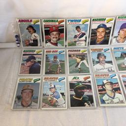 Lot of 18 Pcs Collector Vintage  MLB Baseball  Sport Trading Assorted Cards & Players - See Photos