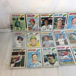 Lot of 18 Pcs Collector Vintage  MLB Baseball  Sport Trading Assorted Cards & Players - See Photos